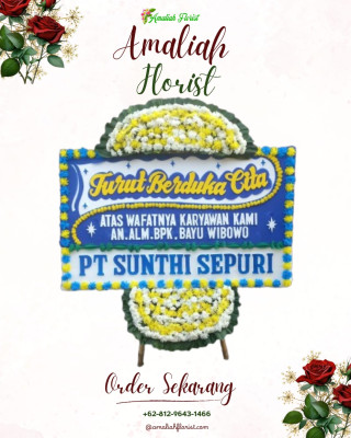 Papan Bunga Duka di Poyowa Besar Satu
