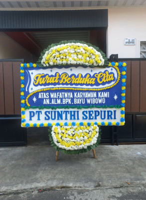 Papan Bunga Duka di Poyowa Besar Satu